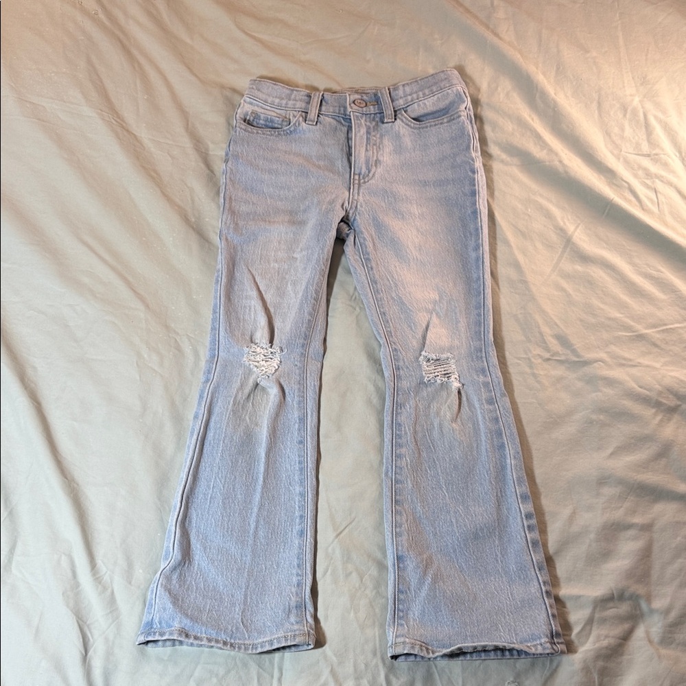 Kids Old Navy Light Wash Flare Jeans Size 8